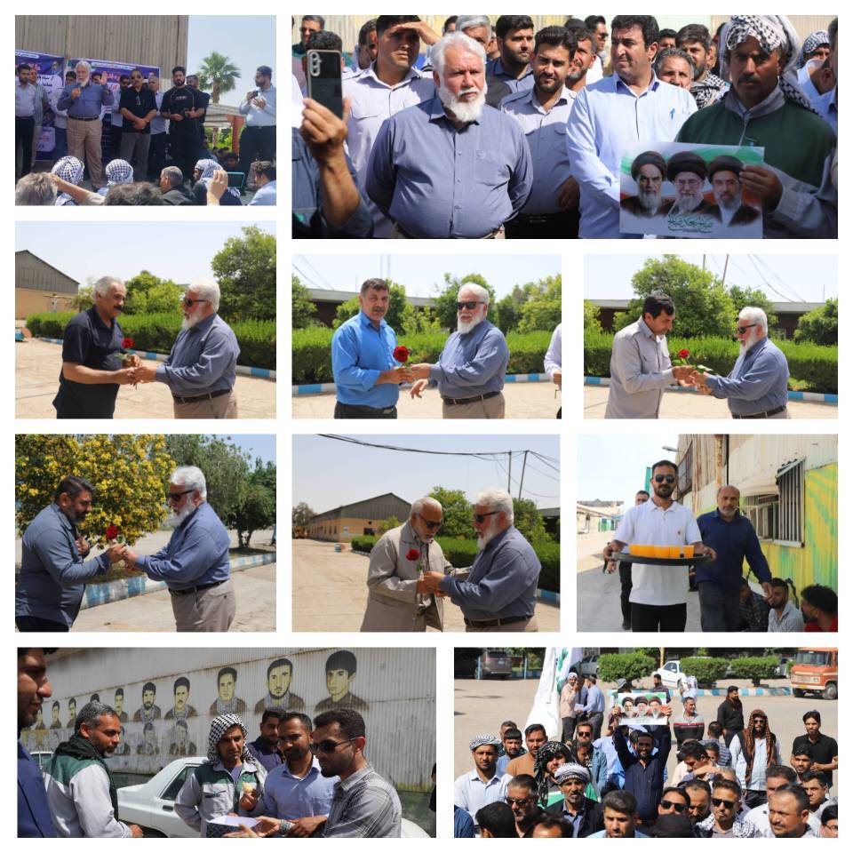 برگزاری گرامیداشت روز کارگر و بیعت مجدد با مقام معظم رهبری و حمایت از نیروهای مقتدر مسلح با حضور پرشور کارگران هفت‌تپه/ مدیرعامل شرکت نیشکر هفت‌تپه: برای موضوع واگذاری نهایی هفت‌تپه نتایج مطلوبی حاصل شده است