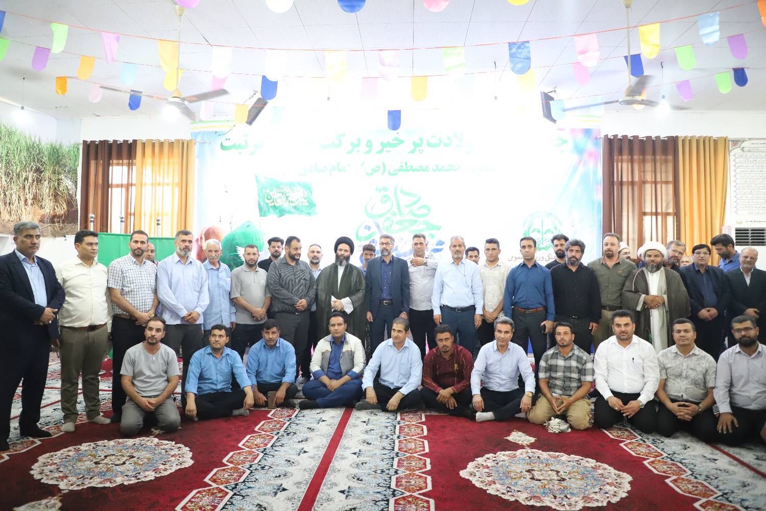 برگزاری مراسم میلاد حضرت رسول اکرم(ص) و امام صادق(ع) در شرکت کشت و صنعت نیشکر هفت‌تپه